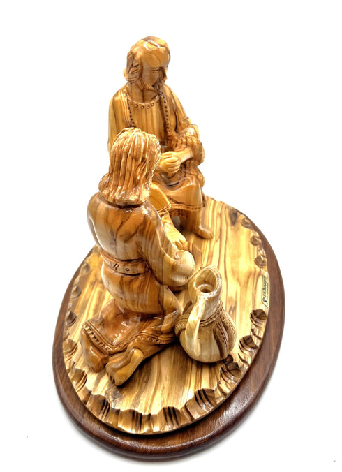 Jesus Washing His Disciples Feet Olive Wood